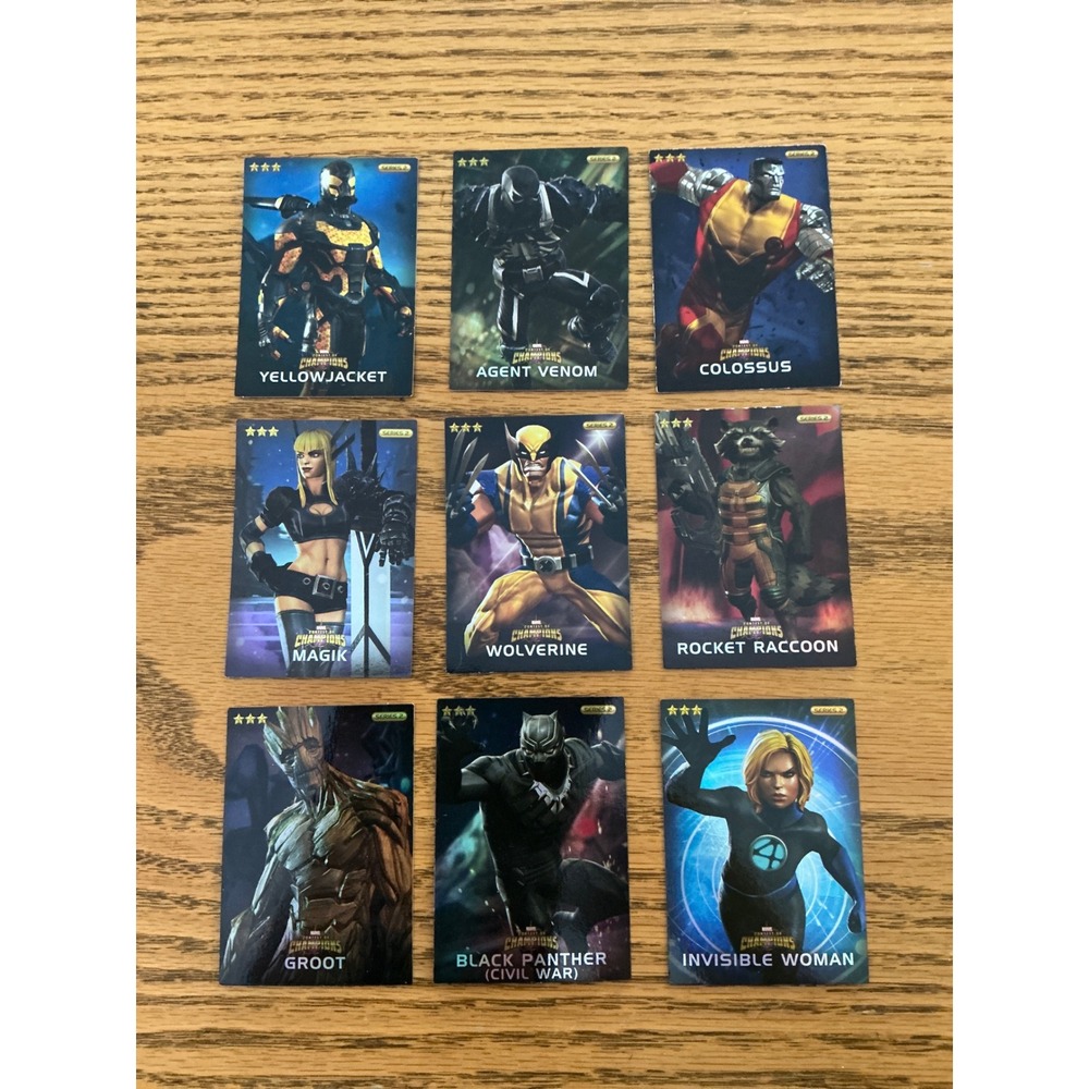Marvel Contest of Champions Series 2 Trading Cards Lot 3-Star Magic Wolverine